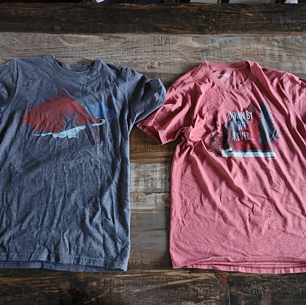Two Men's Marmot shirt